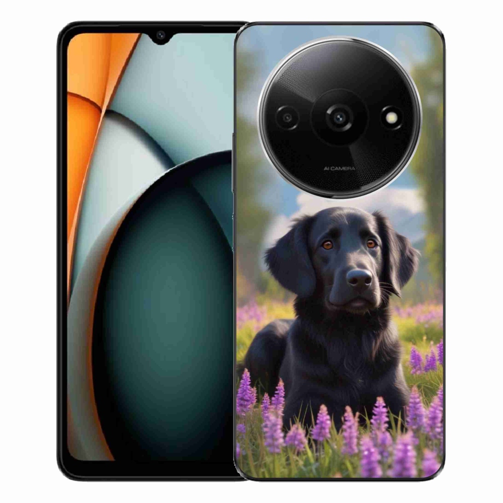 Gélový kryt mmCase na Xiaomi Redmi A3 - elegantný čierny retriever