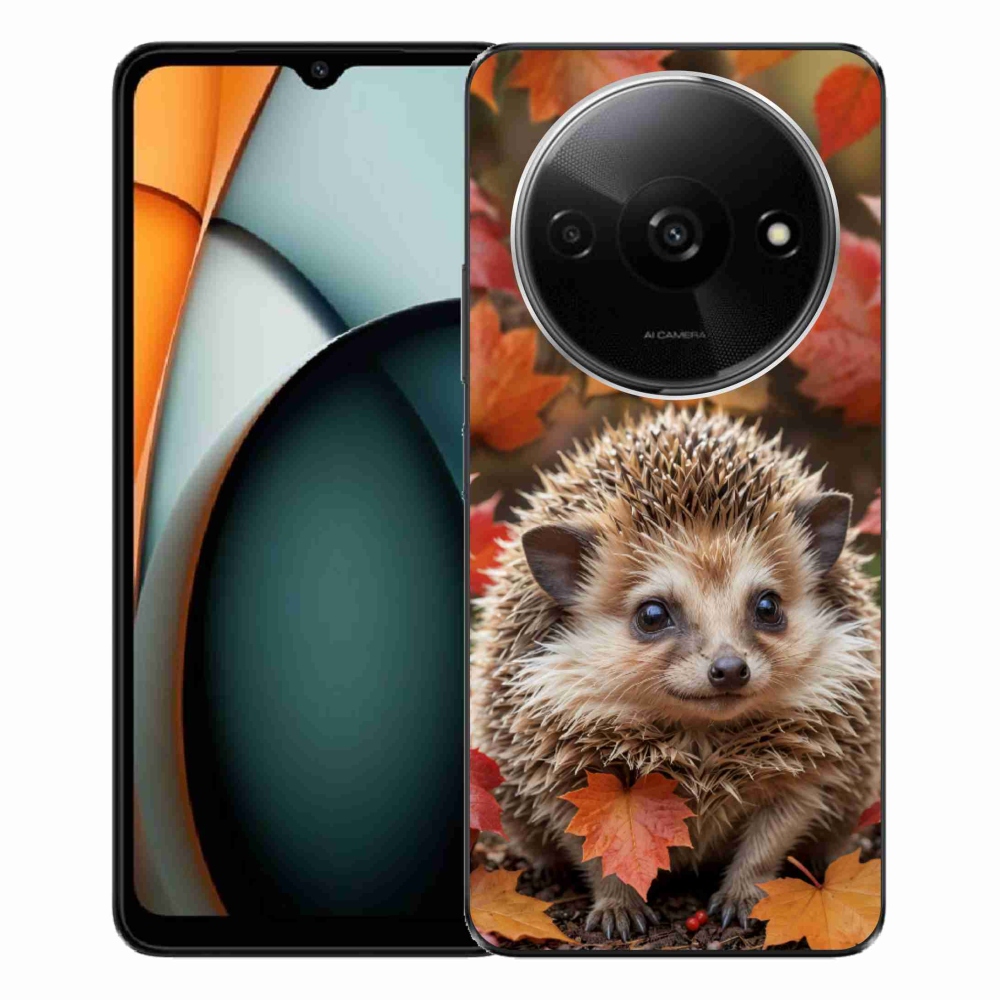 Gélový kryt mmCase na Xiaomi Redmi A3 - ježko v lístia