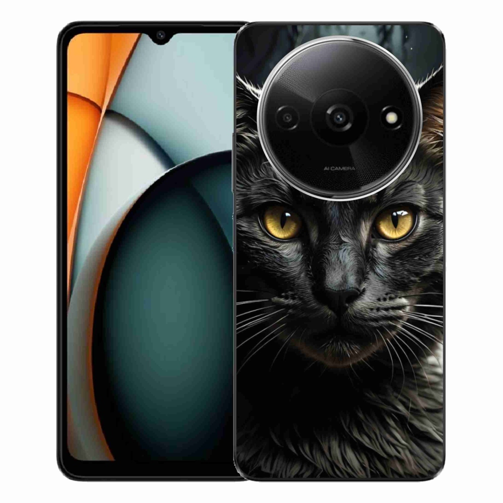 Gélový kryt mmCase na Xiaomi Redmi A3 - mačacie pohľad 3