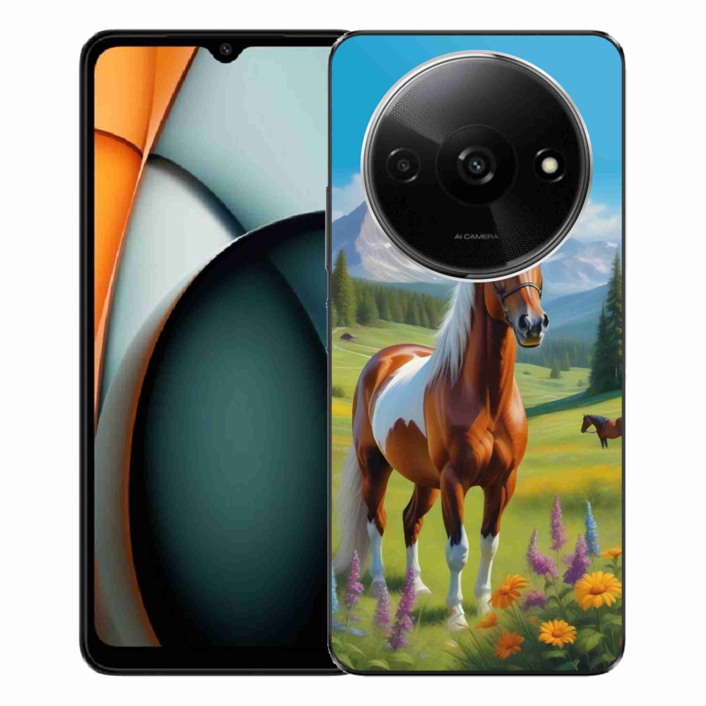 Gélový kryt mmCase na Xiaomi Redmi A3 - kôň na lúke