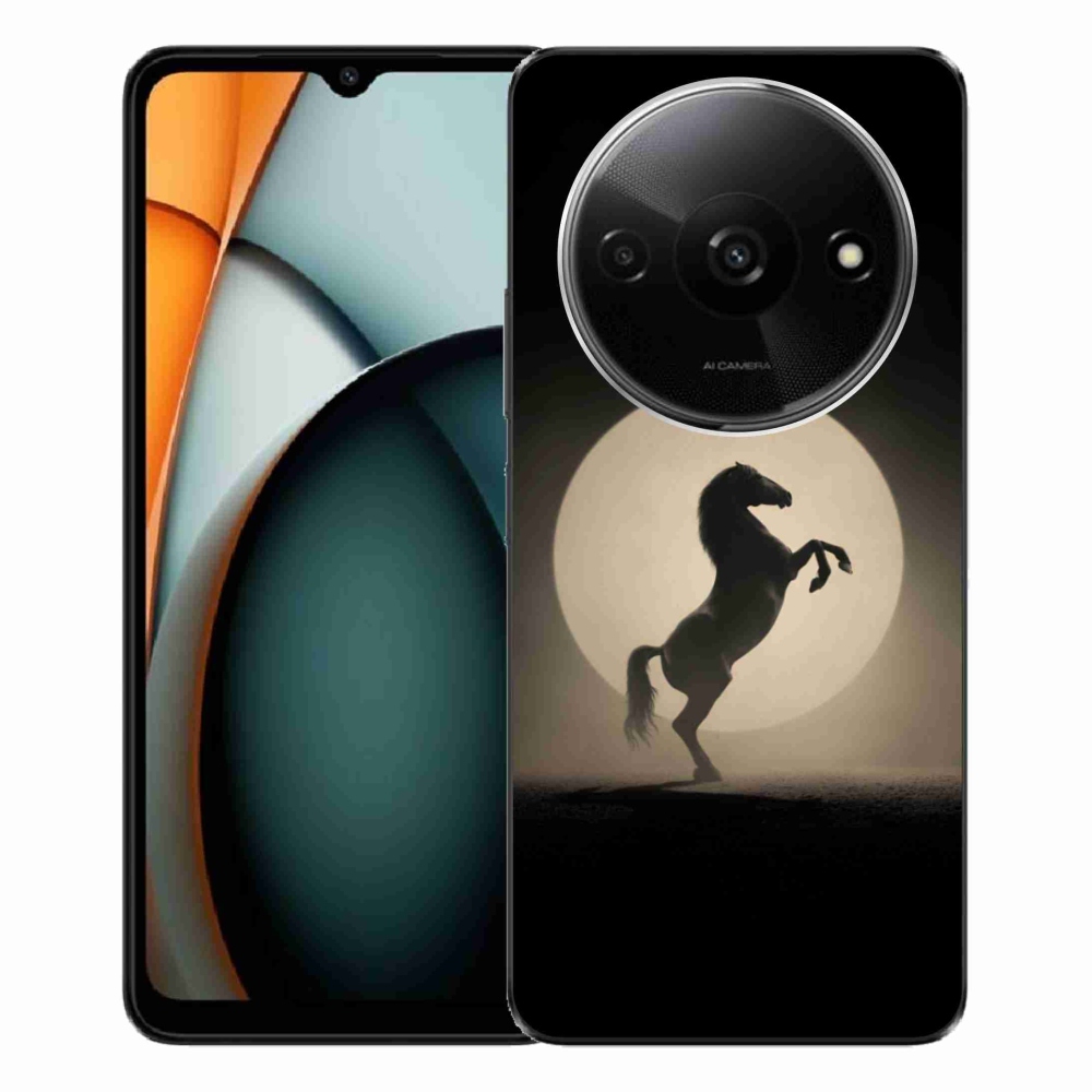 Gélový kryt mmCase na Xiaomi Redmi A3 - kôň v siluete