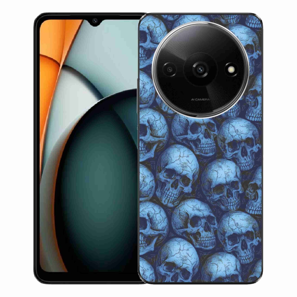 Gélový kryt mmCase na Xiaomi Redmi A3 - lebky