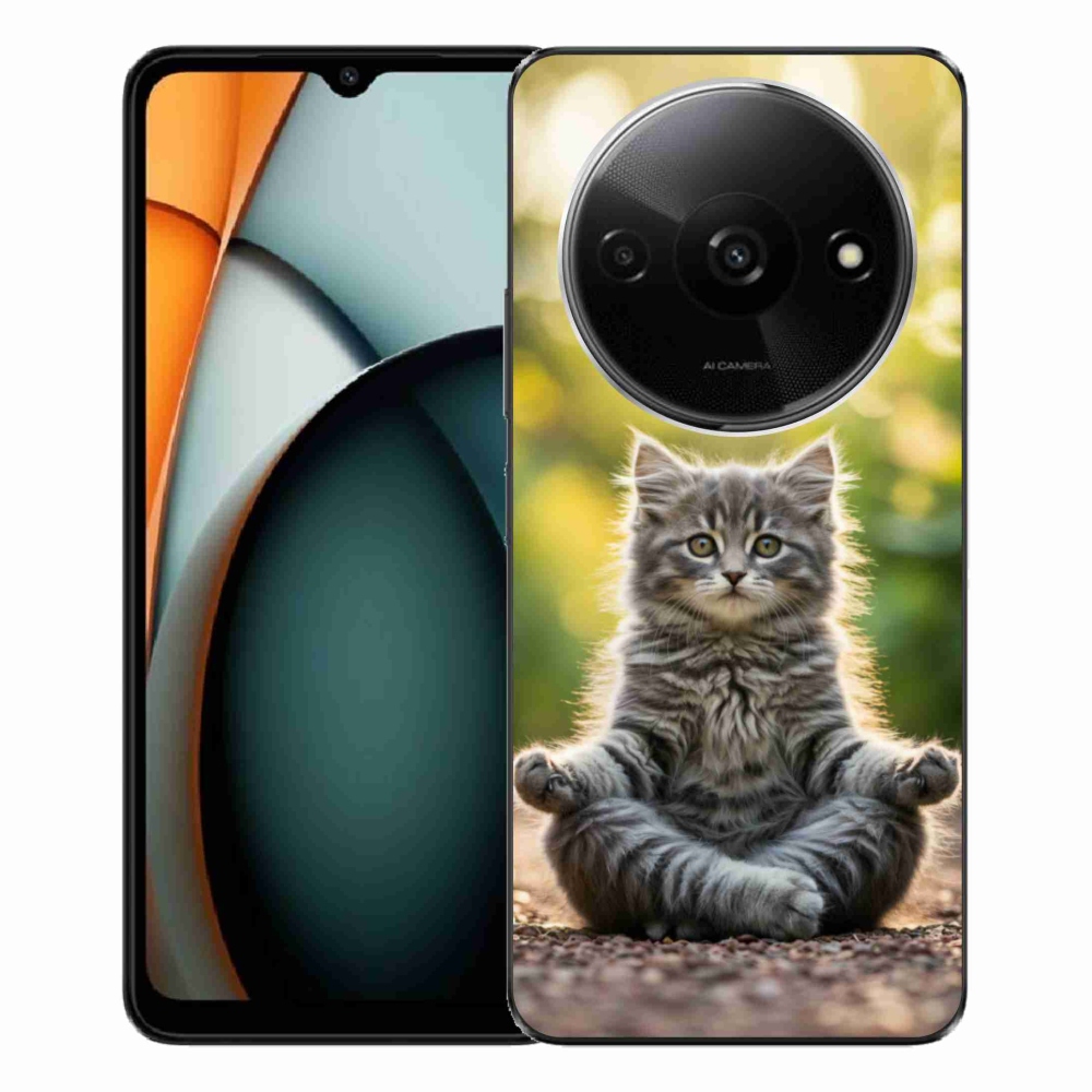 Gélový kryt mmCase na Xiaomi Redmi A3 - meditujúce mačiatko