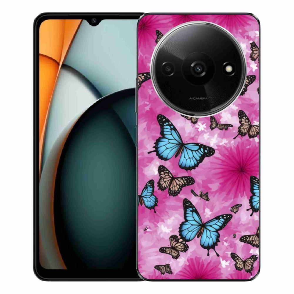 Gélový kryt mmCase na Xiaomi Redmi A3 - motýlia záhrada