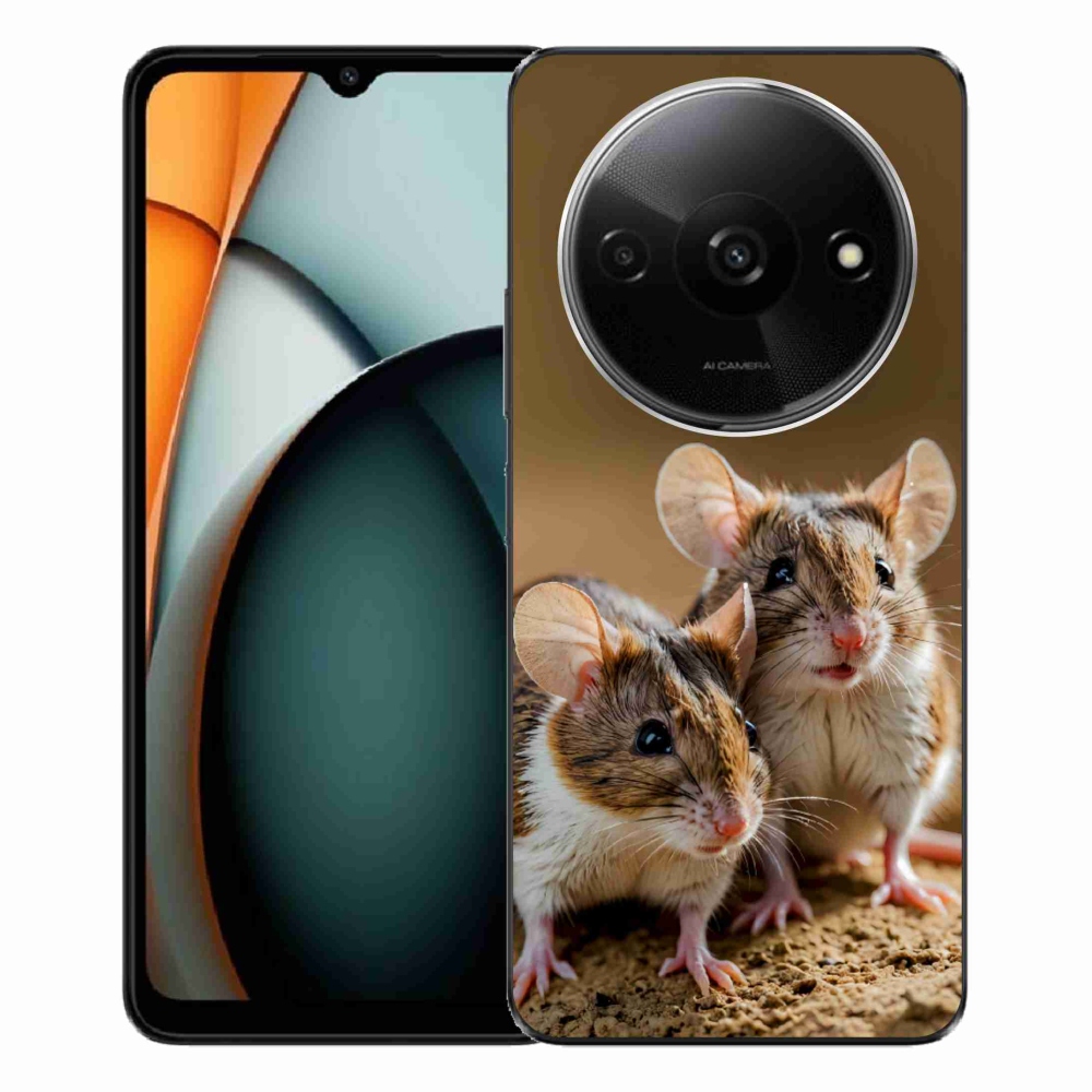 Gélový kryt mmCase na Xiaomi Redmi A3 - myší duo