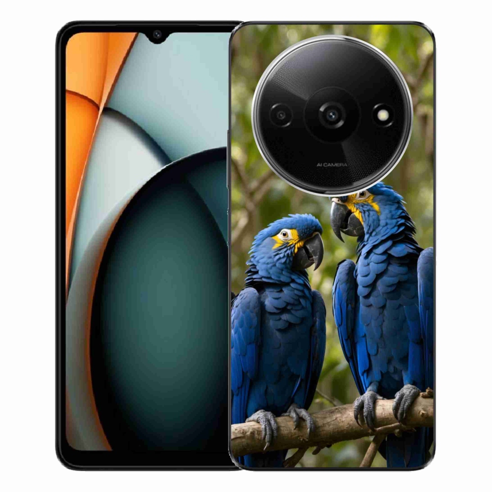 Gélový kryt mmCase na Xiaomi Redmi A3 - papagájové duo