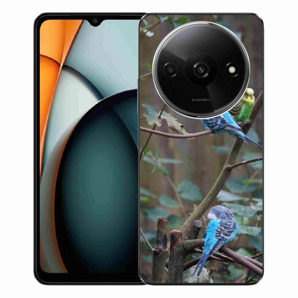 Gélový kryt mmCase na Xiaomi Redmi A3 - papagáje na vetve