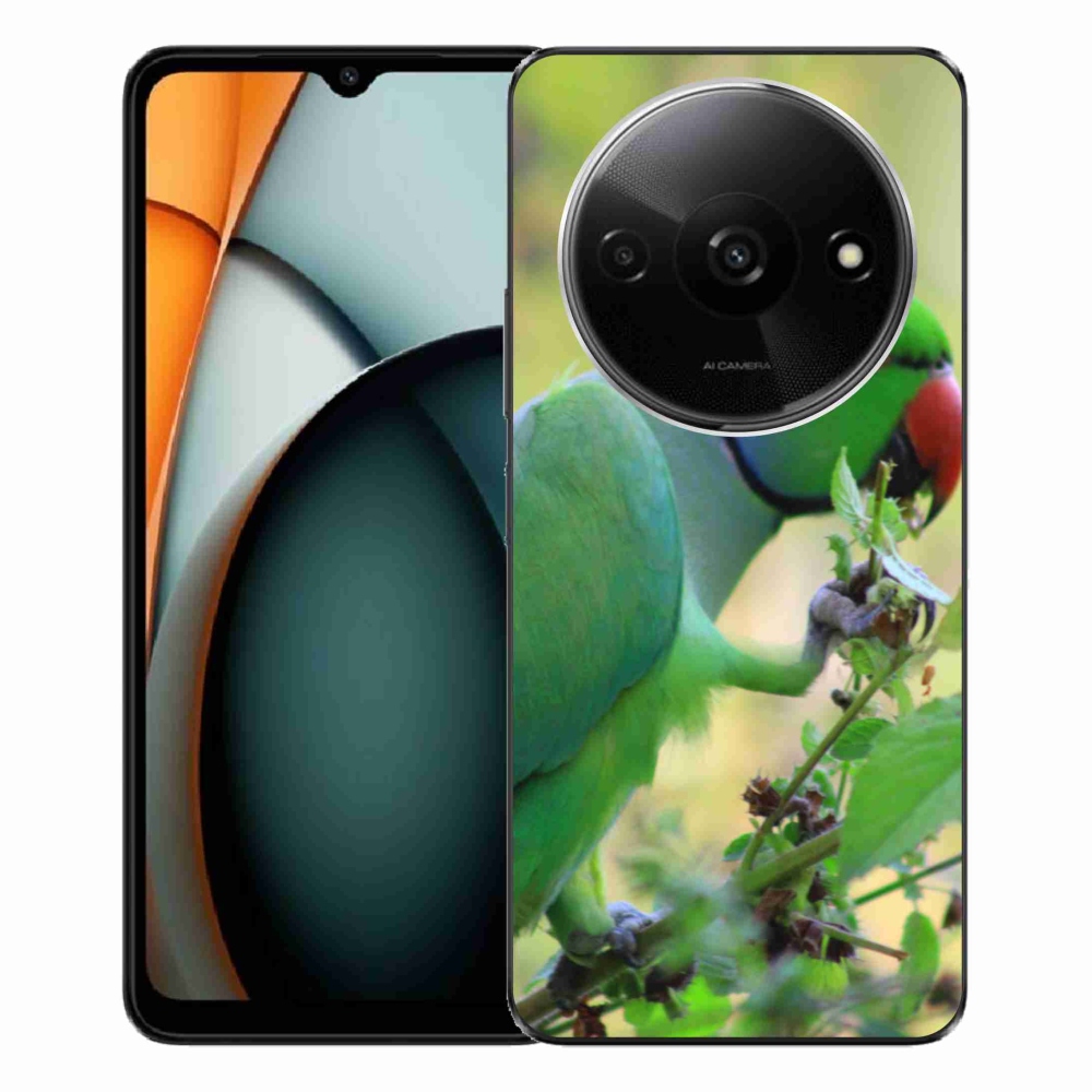 Gélový kryt mmCase na Xiaomi Redmi A3 - papagáj Alexandr