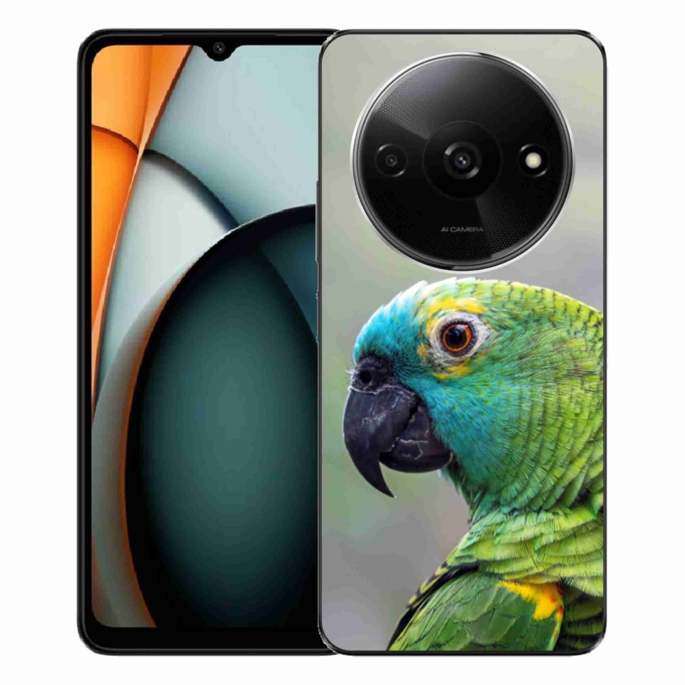 Gélový kryt mmCase na Xiaomi Redmi A3 - papagáj amazoňan