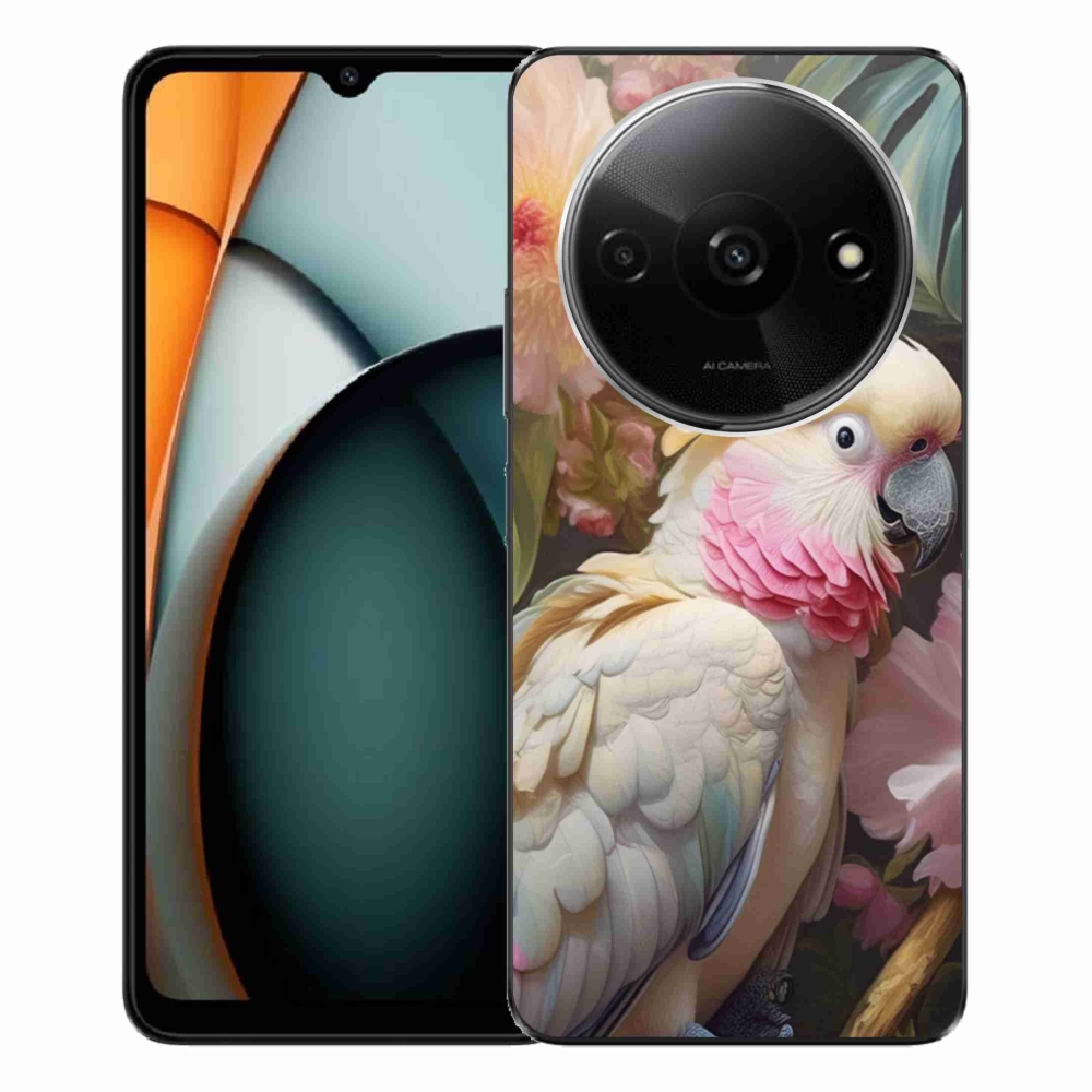 Gélový kryt mmCase na Xiaomi Redmi A3 - papagáj kakadu ružový 2