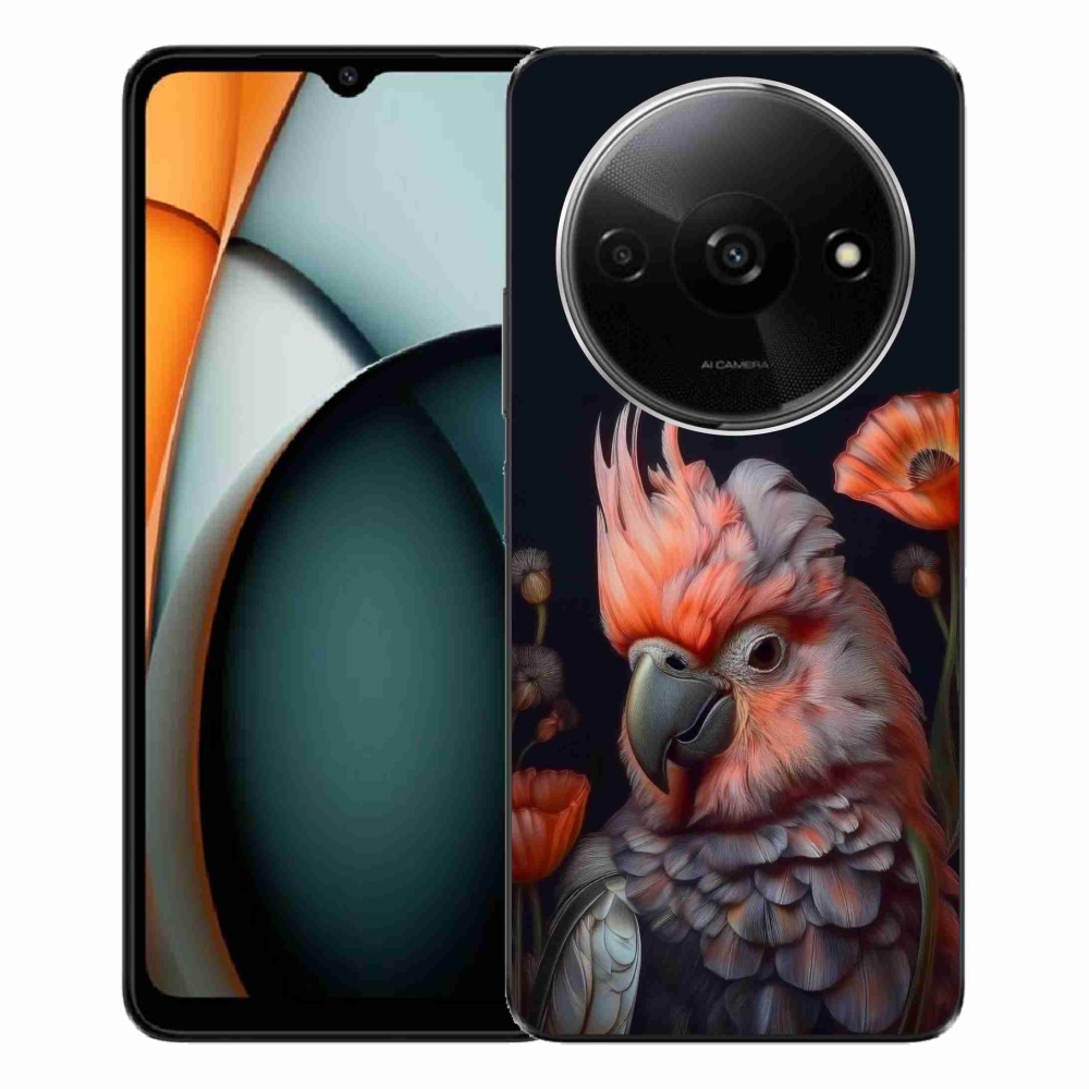 Gélový kryt mmCase na Xiaomi Redmi A3 - papagáj kakadu vo farbách
