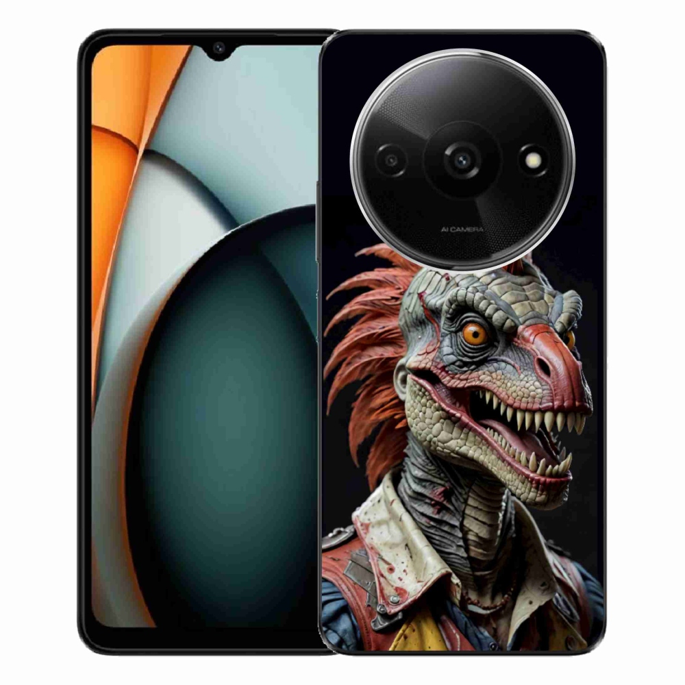 Gélový kryt mmCase na Xiaomi Redmi A3 - punk dinosaurus