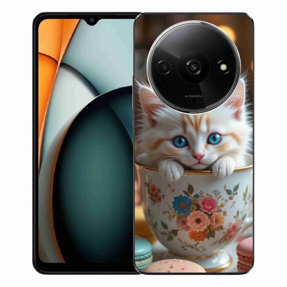 Gélový kryt mmCase na Xiaomi Redmi A3 - roztomilé mačiatko 6