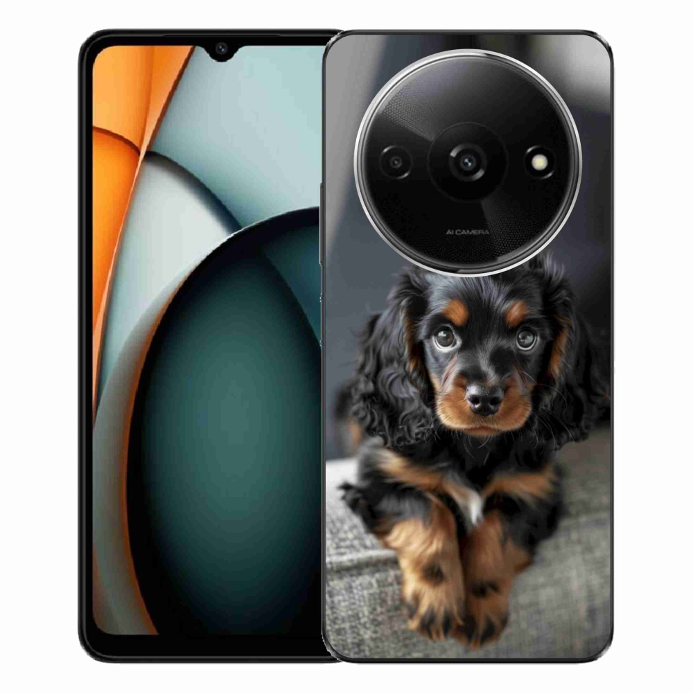 Gélový kryt mmCase na Xiaomi Redmi A3 - roztomilý dlhosrstý jazvečík