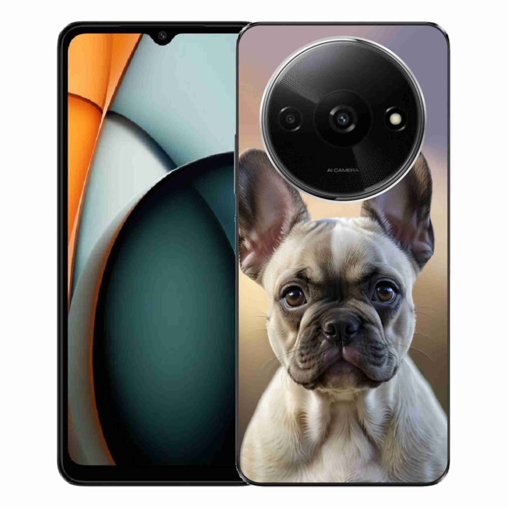 Gélový kryt mmCase na Xiaomi Redmi A3 - roztomilý francúzsky buldoček