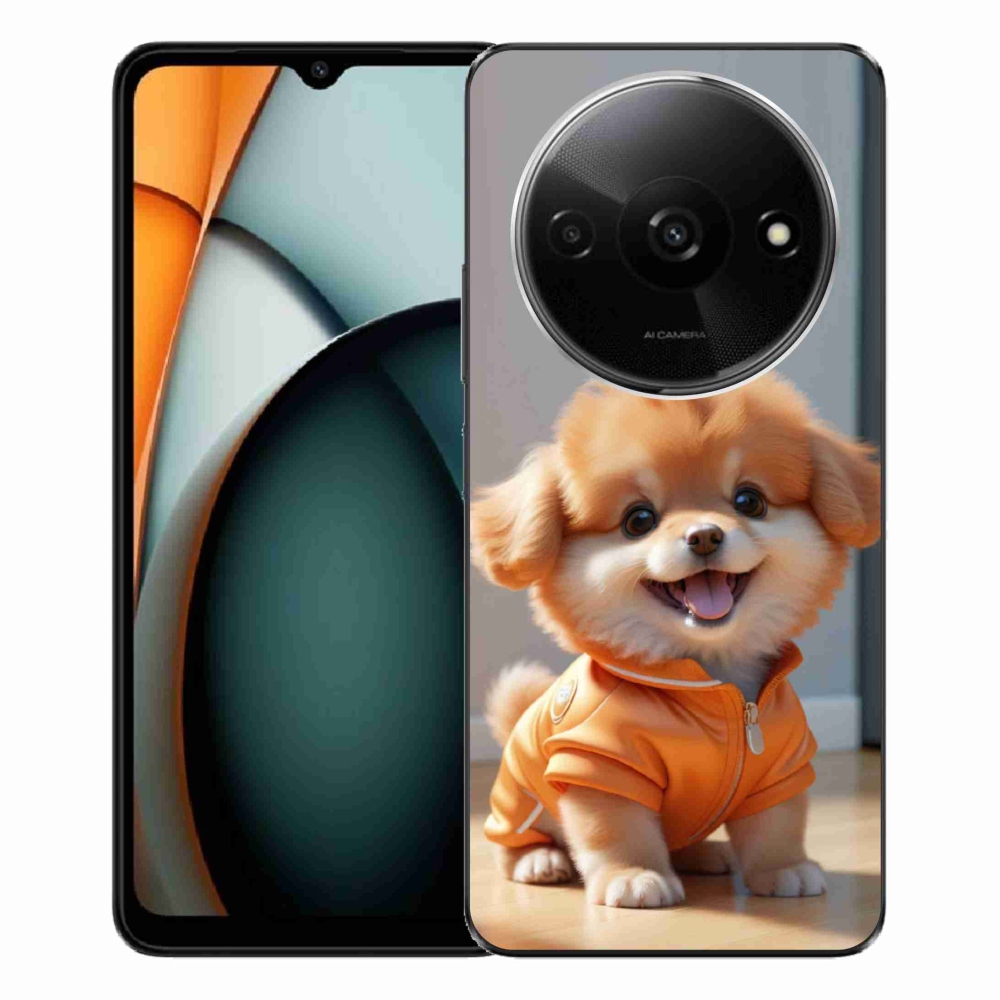 Gélový kryt mmCase na Xiaomi Redmi A3 - roztomilý pomeranian v mikine