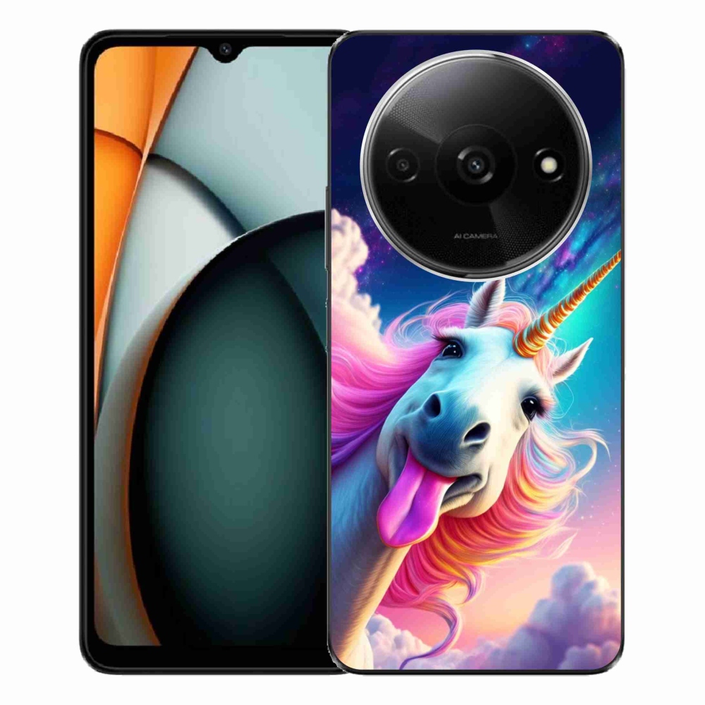Gélový kryt mmCase na Xiaomi Redmi A3 - šialený jednorožec