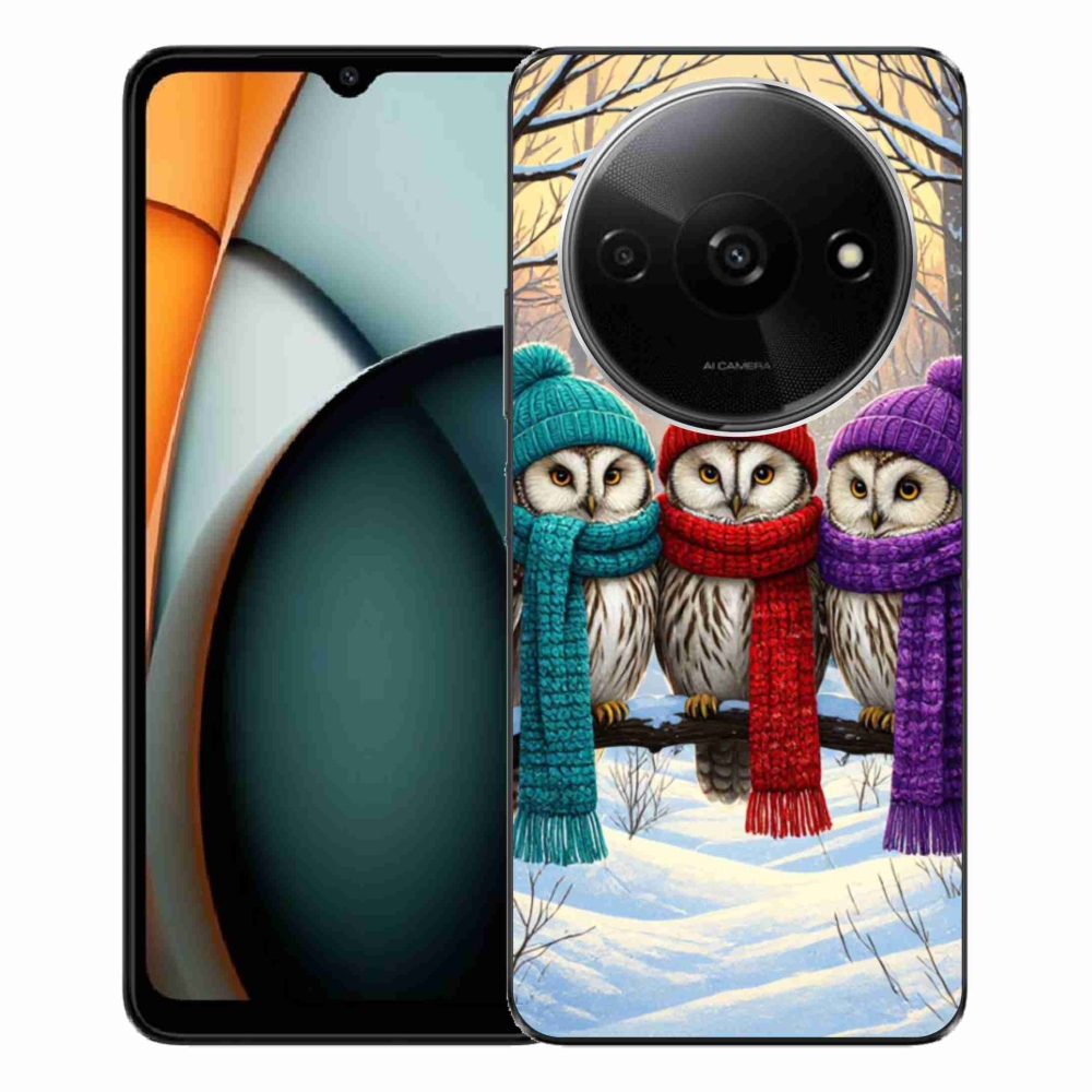 Gélový kryt mmCase na Xiaomi Redmi A3 - soví priatelia