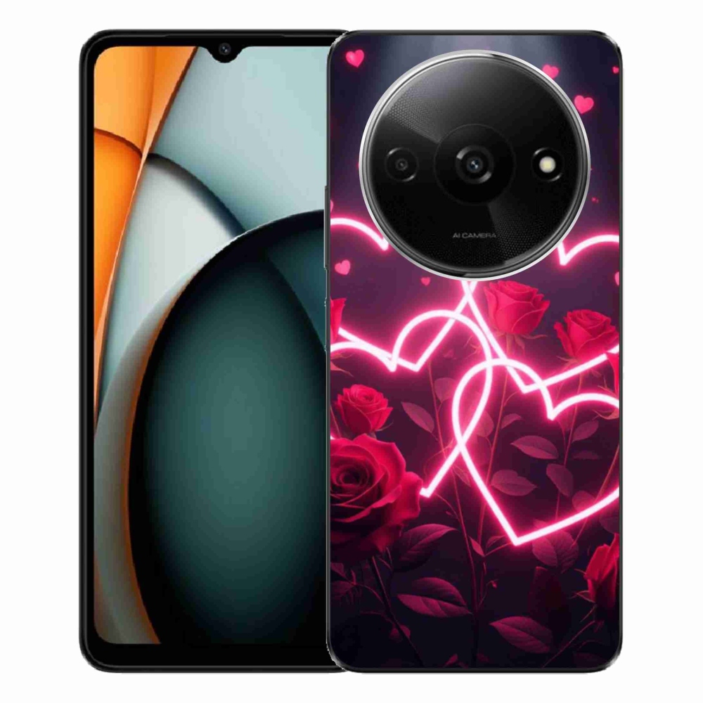 Gélový kryt mmCase na Xiaomi Redmi A3 - srdce lásky