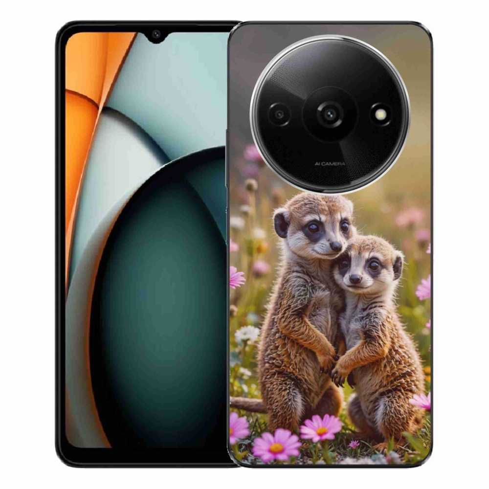 Gélový kryt mmCase na Xiaomi Redmi A3 - surikatí duo