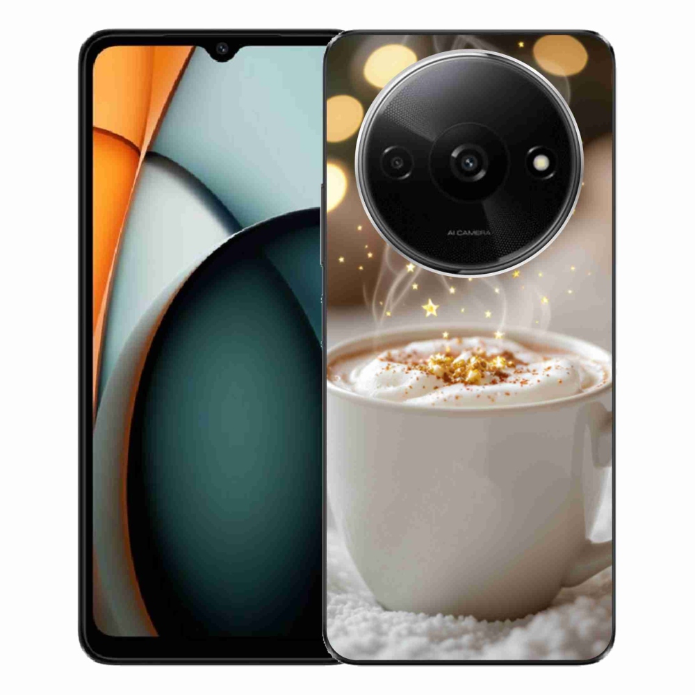 Gélový kryt mmCase na Xiaomi Redmi A3 - vianočný horúci nápoj