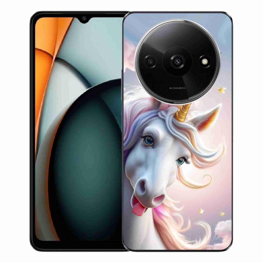 Gélový kryt mmCase na Xiaomi Redmi A3 - veselý jednorožec
