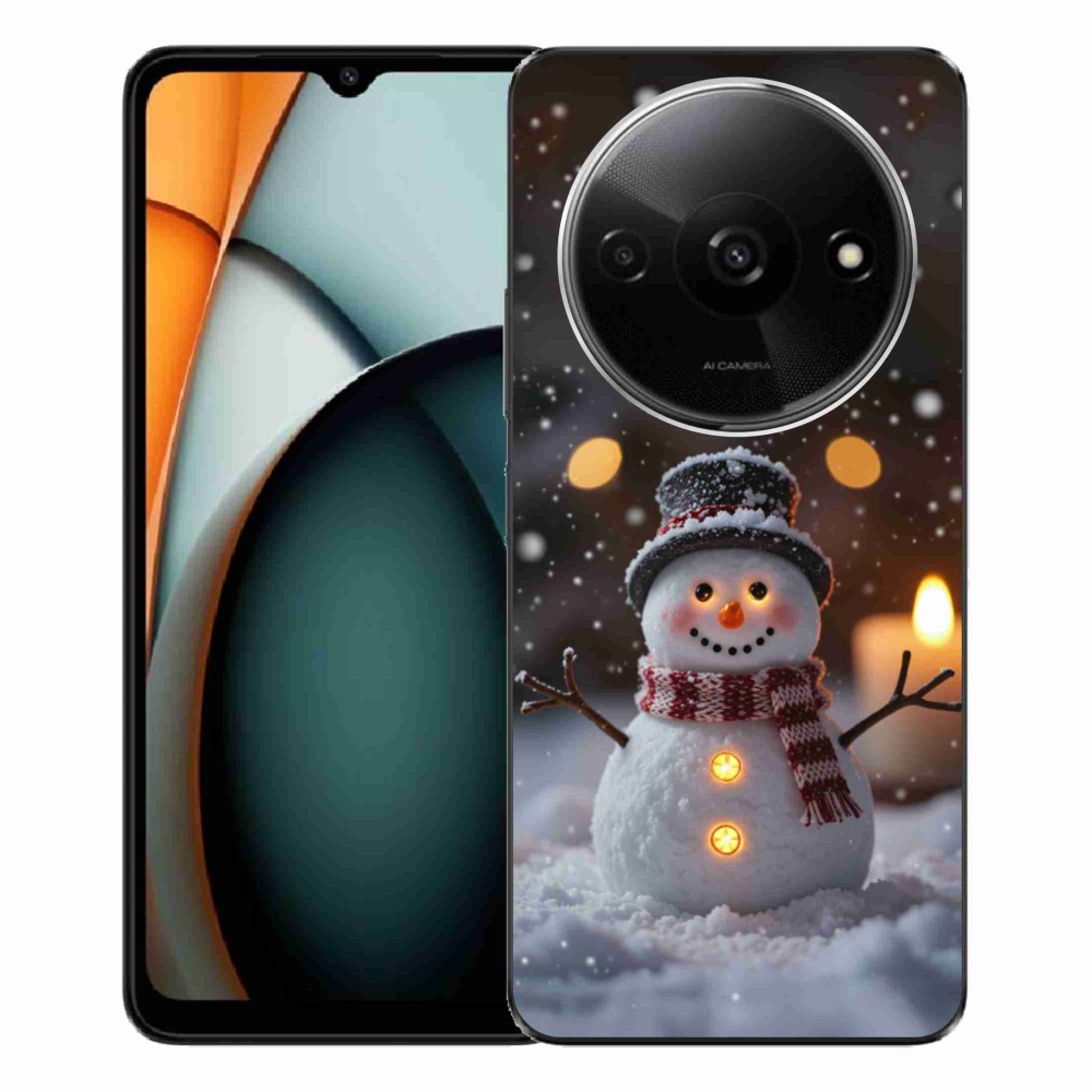 Gélový kryt mmCase na Xiaomi Redmi A3 - veselý snehuliak