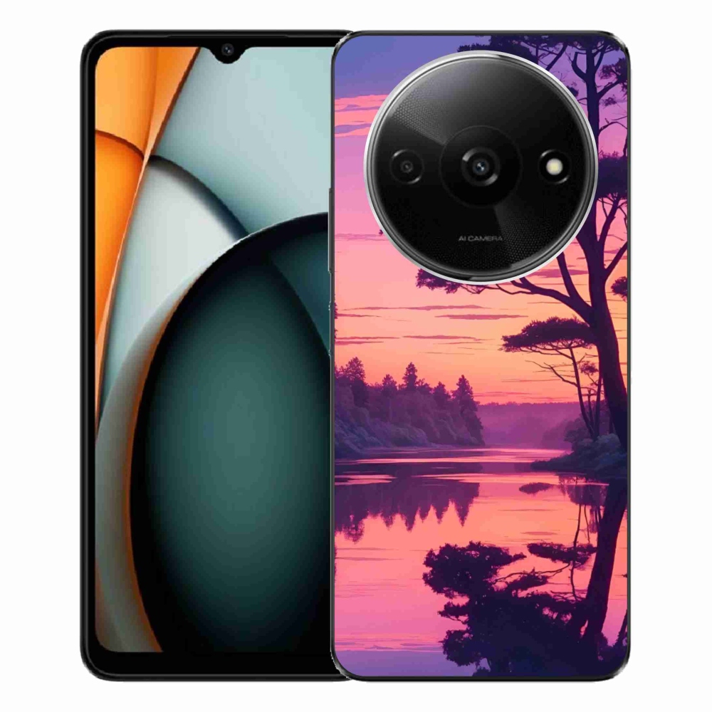 Gélový kryt mmCase na Xiaomi Redmi A3 - západ slnka nad jazerom