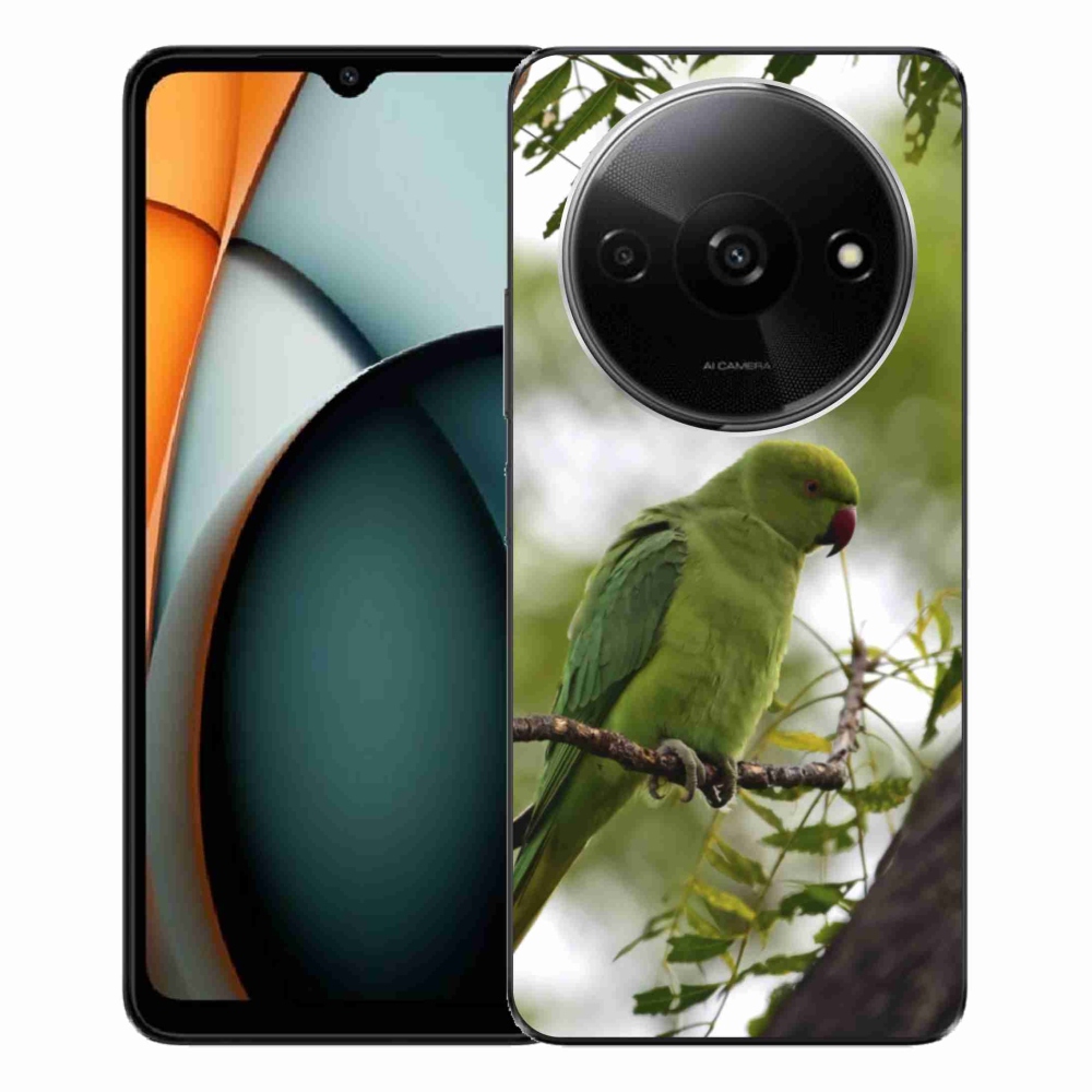 Gélový kryt mmCase na Xiaomi Redmi A3 - zelený papagáj