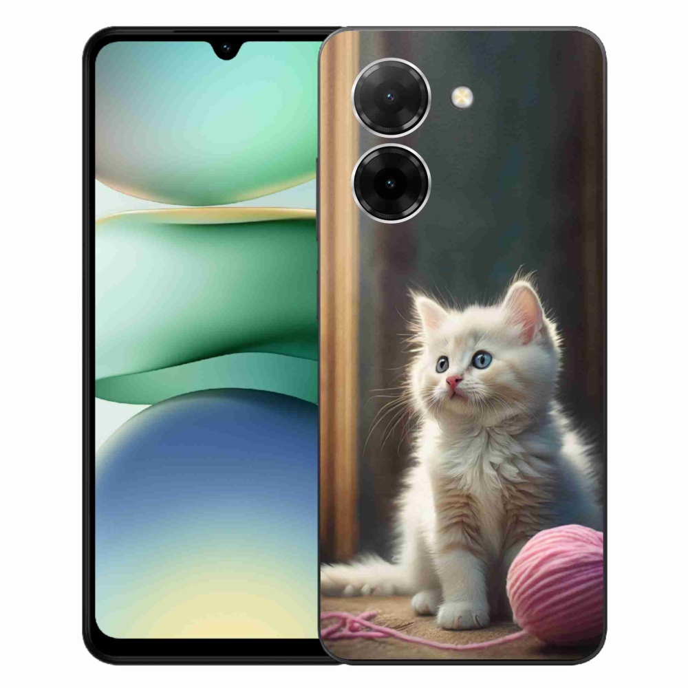 Gélový kryt mmCase na Xiaomi Redmi A5 (171.7x77.8x8.3mm) - biele mačiatko 2
