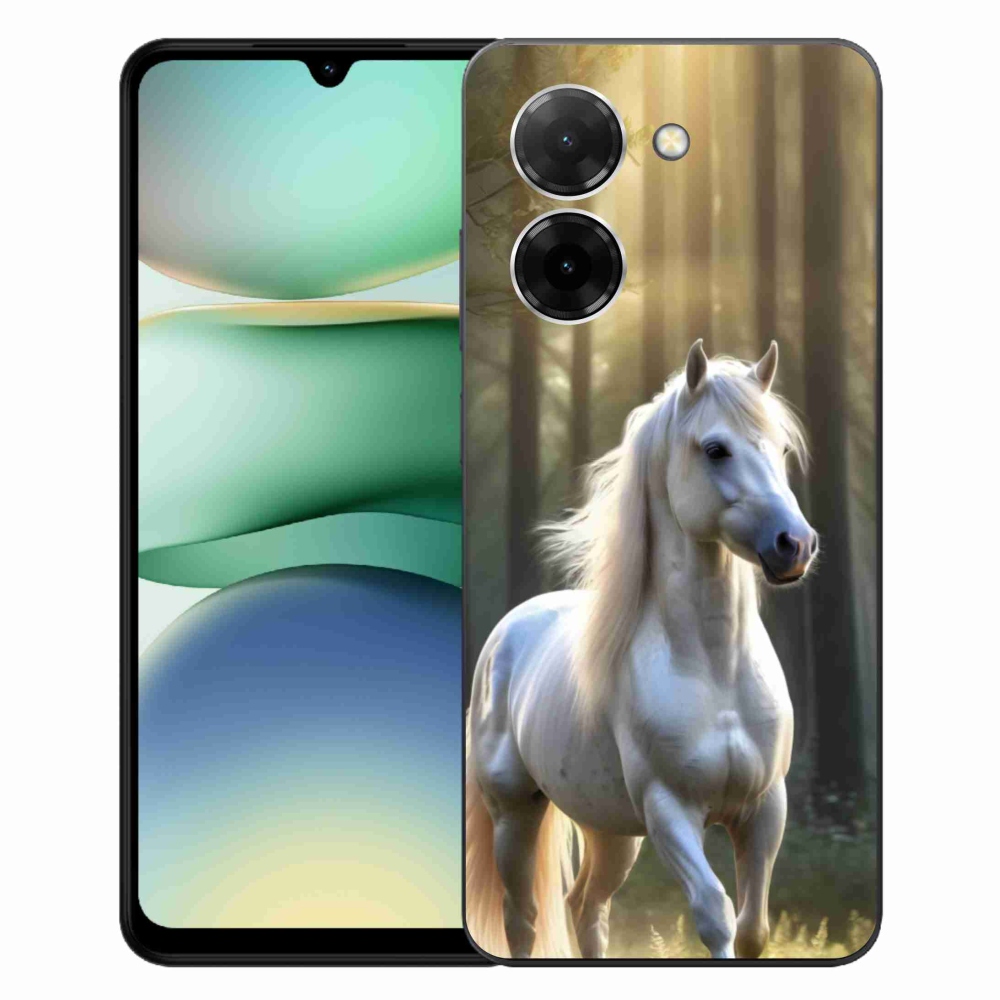 Gélový kryt mmCase na Xiaomi Redmi A5 (171.7x77.8x8.3mm) - biely kôň 3