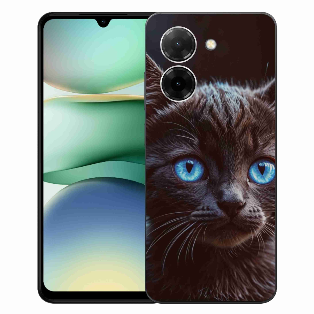 Gélový kryt mmCase na Xiaomi Redmi A5 (171.7x77.8x8.3mm) - čierne mačiatko 2