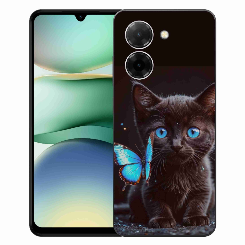 Gélový kryt mmCase na Xiaomi Redmi A5 (171.7x77.8x8.3mm) - čierne mačiatko 3