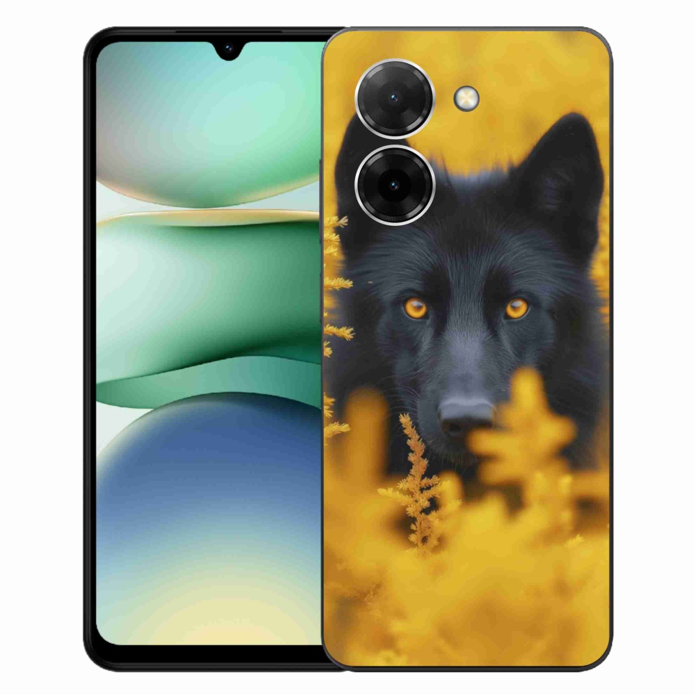 Gélový kryt mmCase na Xiaomi Redmi A5 (171.7x77.8x8.3mm) - čierny vlk 2