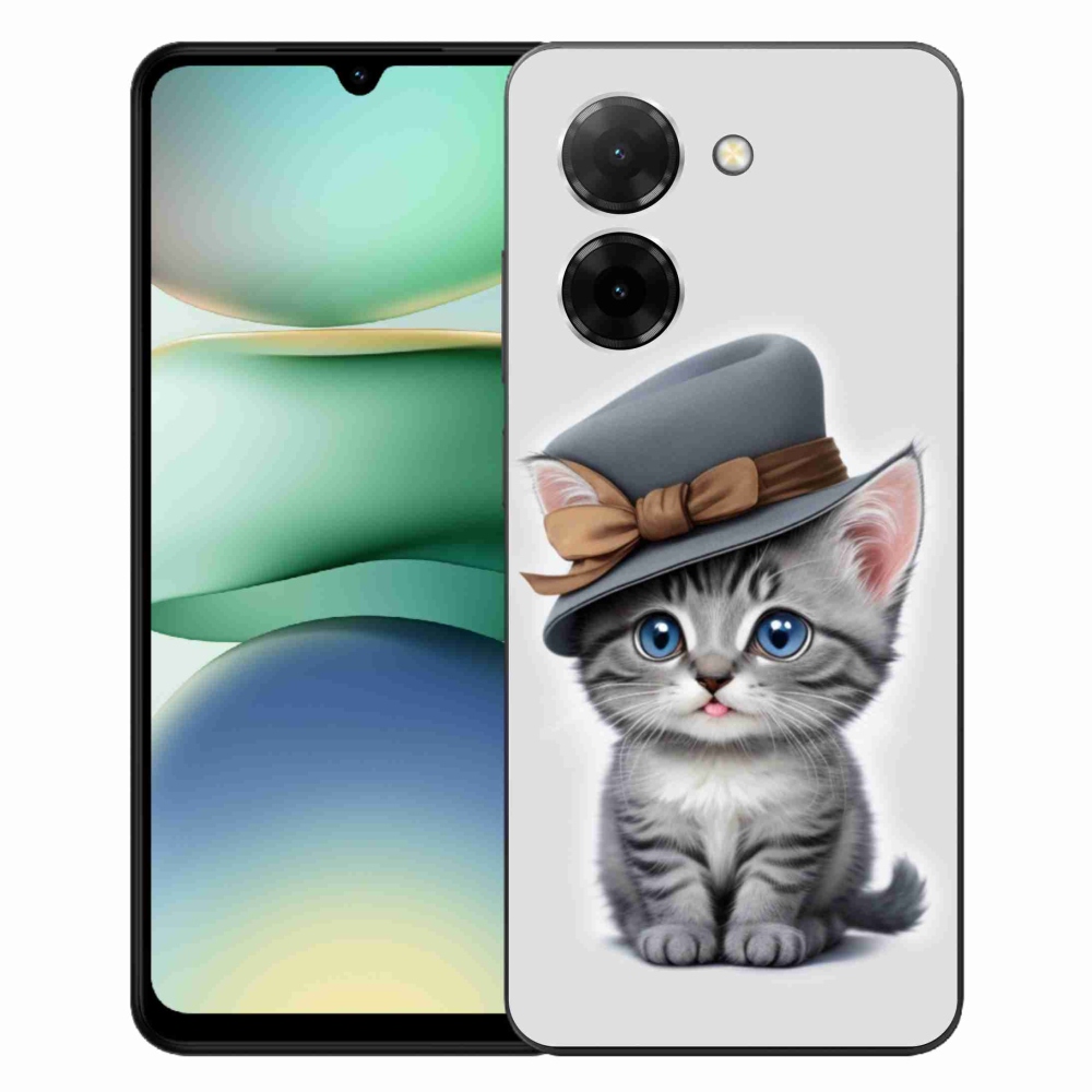 Gélový kryt mmCase na Xiaomi Redmi A5 (171.7x77.8x8.3mm) - mačiatko s klobúkom