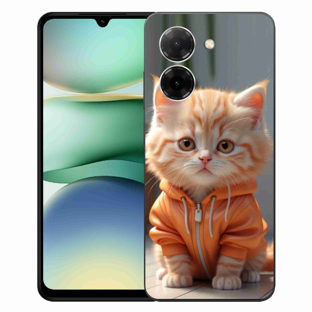 Gélový kryt mmCase na Xiaomi Redmi A5 (171.7x77.8x8.3mm) - mačiatko v mikine