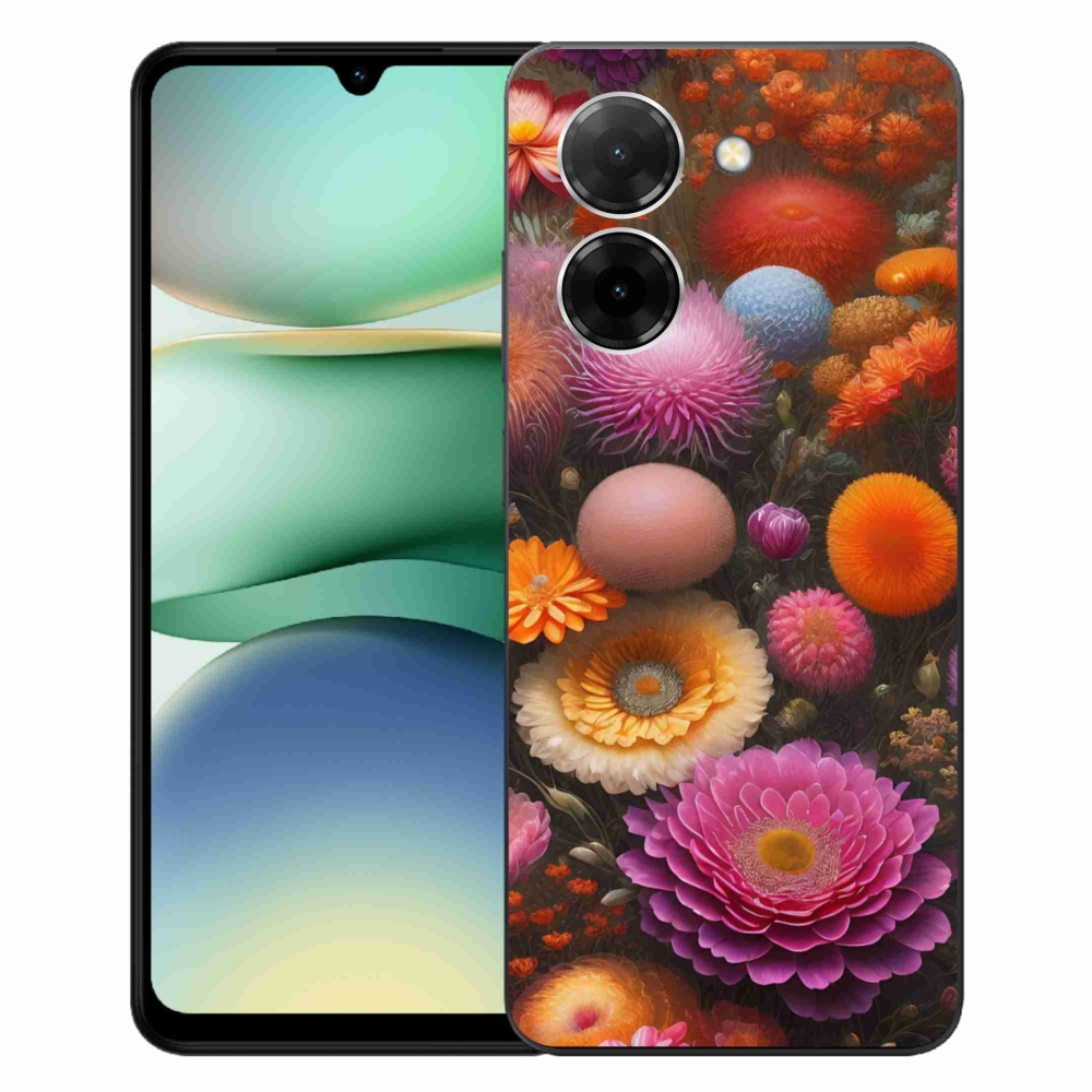 Gélový kryt mmCase na Xiaomi Redmi A5 (171.7x77.8x8.3mm) - kvetinová kompozícia