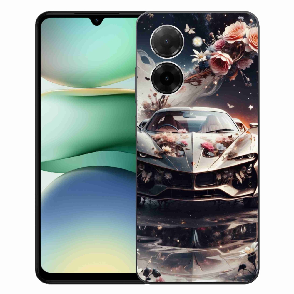 Gélový kryt mmCase na Xiaomi Redmi A5 (171.7x77.8x8.3mm) - kvetinové športové vozidlo