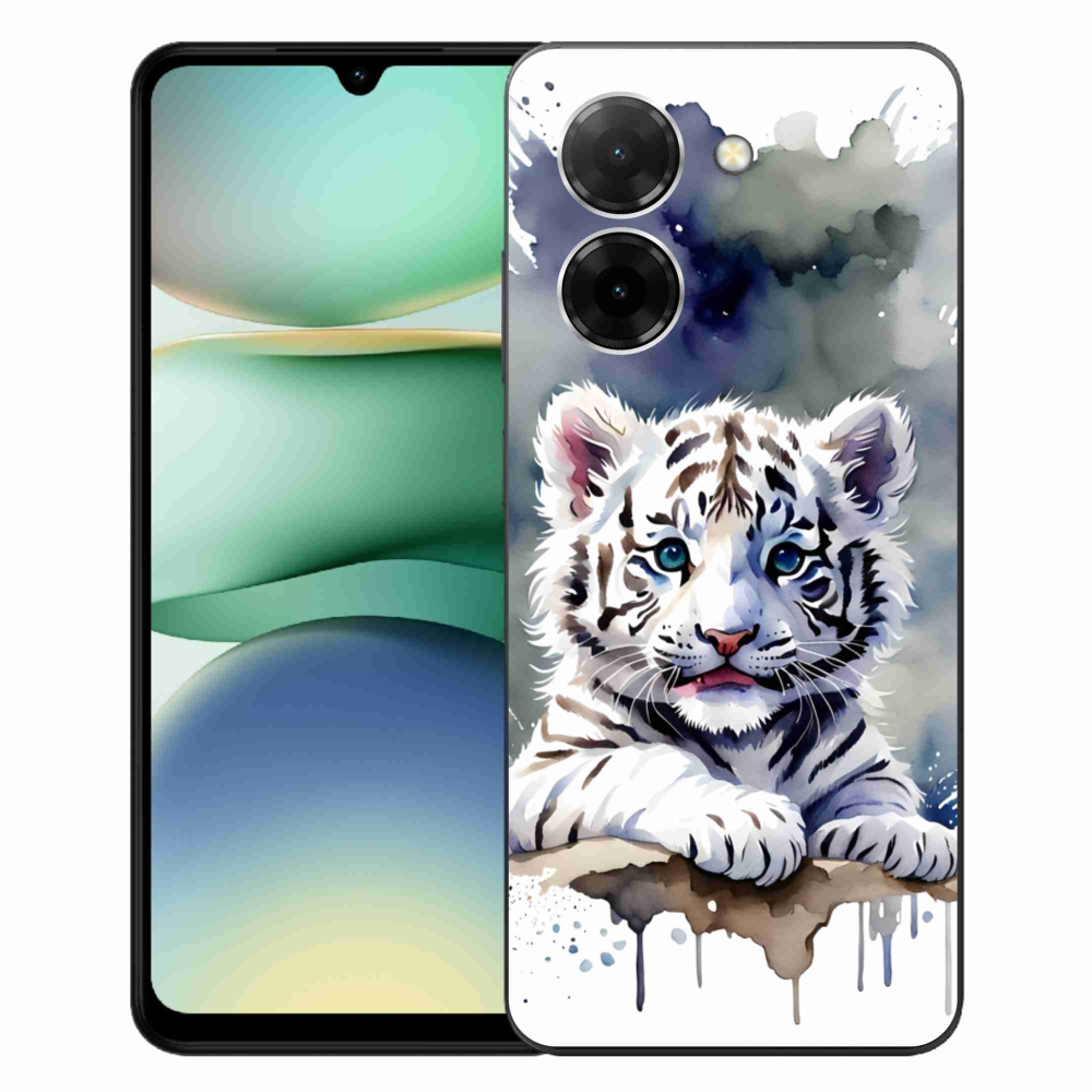 Gélový kryt mmCase na Xiaomi Redmi A5 (171.7x77.8x8.3mm) - mláďa bieleho tigra