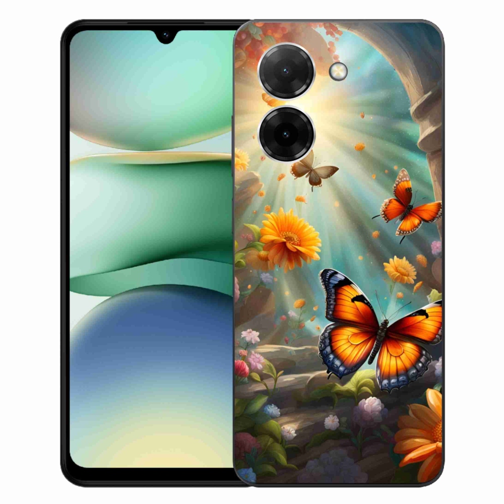 Gélový kryt mmCase na Xiaomi Redmi A5 (171.7x77.8x8.3mm) - motýlia záhrada 2