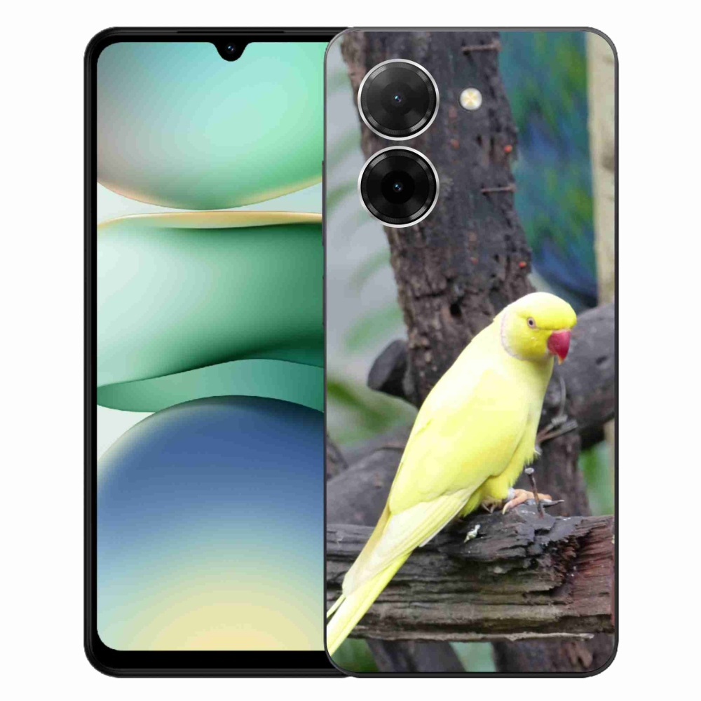 Gélový kryt mmCase na Xiaomi Redmi A5 (171.7x77.8x8.3mm) - papagáj alexander žltý