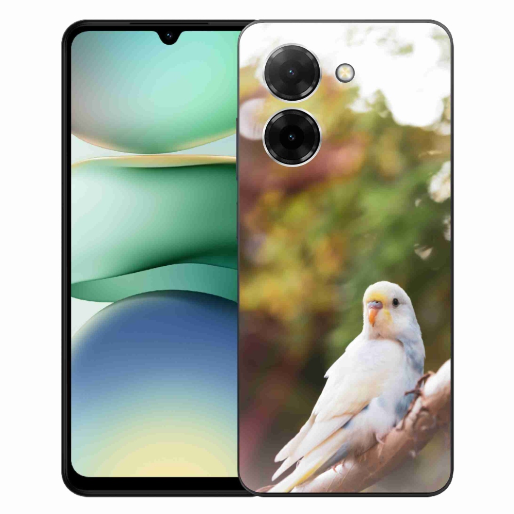 Gélový kryt mmCase na Xiaomi Redmi A5 (171.7x77.8x8.3mm) - papagáj andulka biela