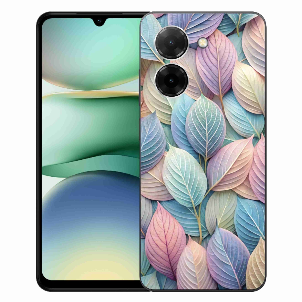 Gélový kryt mmCase na Xiaomi Redmi A5 (171.7x77.8x8.3mm) - pastelové listy