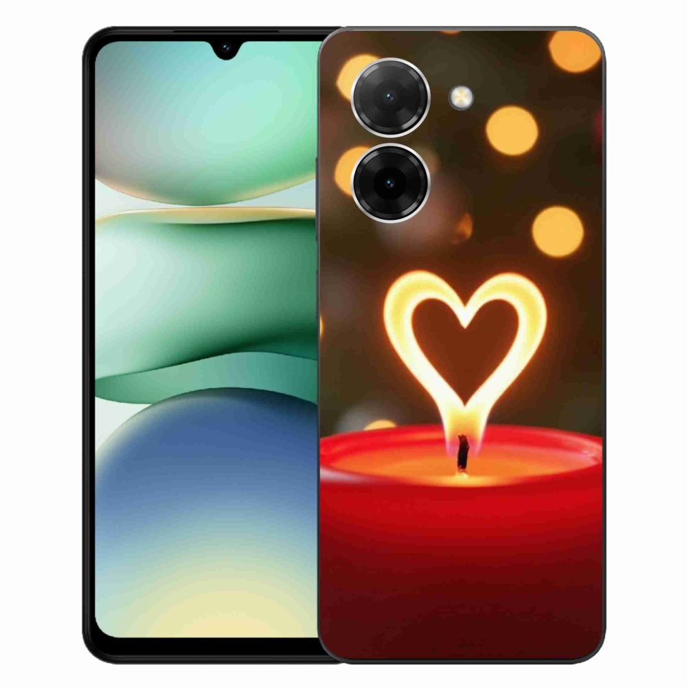 Gélový kryt mmCase na Xiaomi Redmi A5 (171.7x77.8x8.3mm) - srdce z plameňa