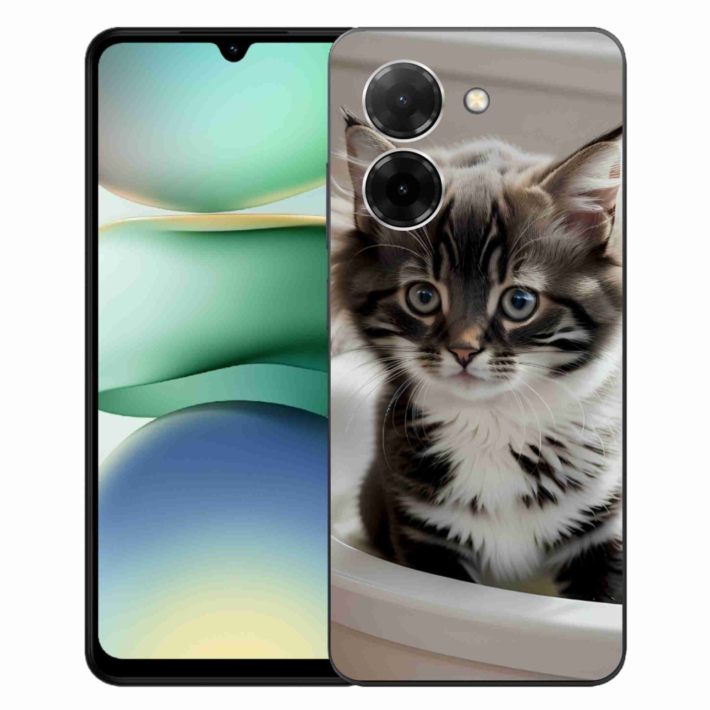 Gélový kryt mmCase na Xiaomi Redmi A5 (171.7x77.8x8.3mm) - zvedavé mačiatko