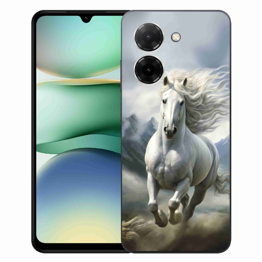 Gélový kryt mmCase na Xiaomi Redmi A5 171mm - bežiaci biely kôň 3