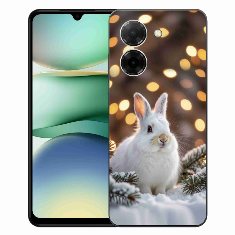 Gélový kryt mmCase na Xiaomi Redmi A5 171mm - biely zajac