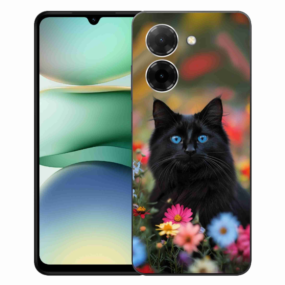 Gélový kryt mmCase na Xiaomi Redmi A5 171mm - čierne mačiatko 4