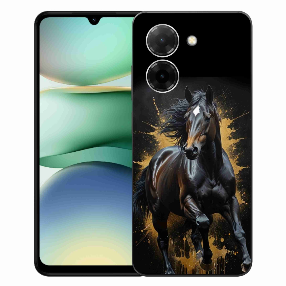 Gélový kryt mmCase na Xiaomi Redmi A5 171mm - elegantný čierny žrebec