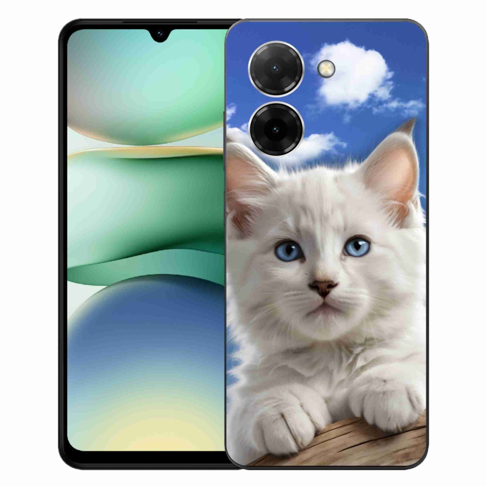 Gélový kryt mmCase na Xiaomi Redmi A5 171mm - mačiatko a oblaky